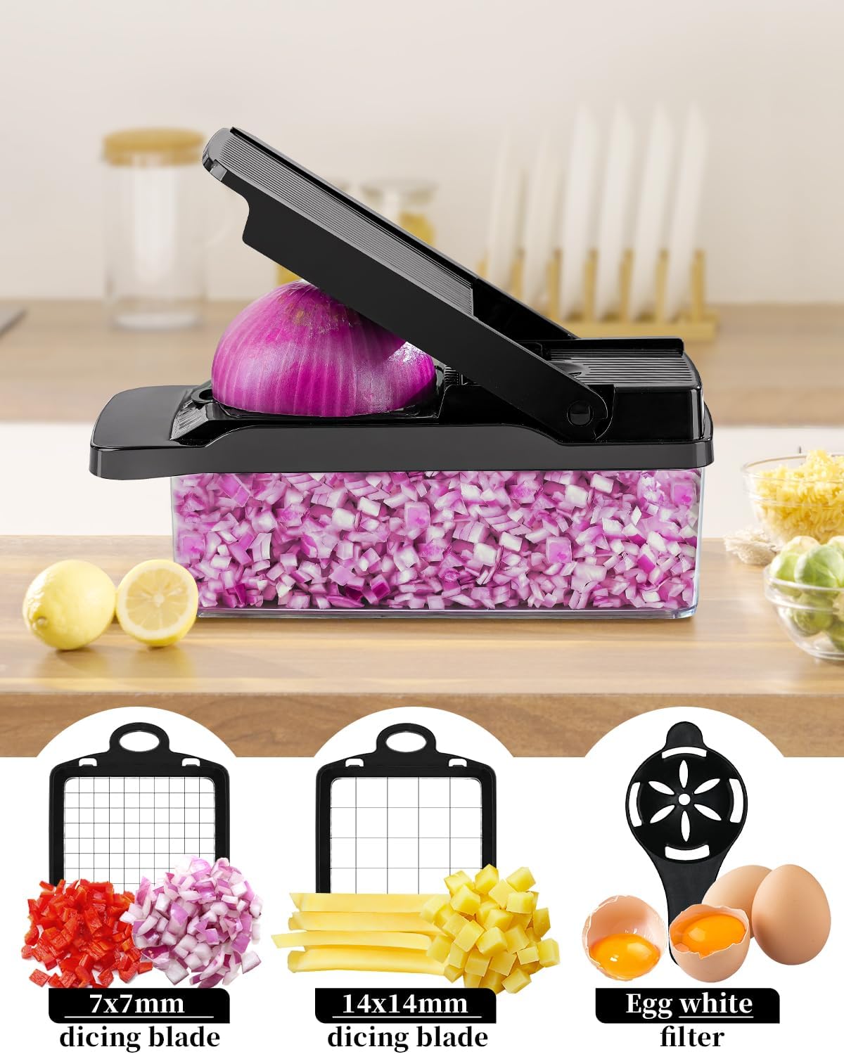 Thumbnail 2 de Julienner Mandolin Vegetable Chopper Multi-Slicer – a practical all-in-one kitchen helper