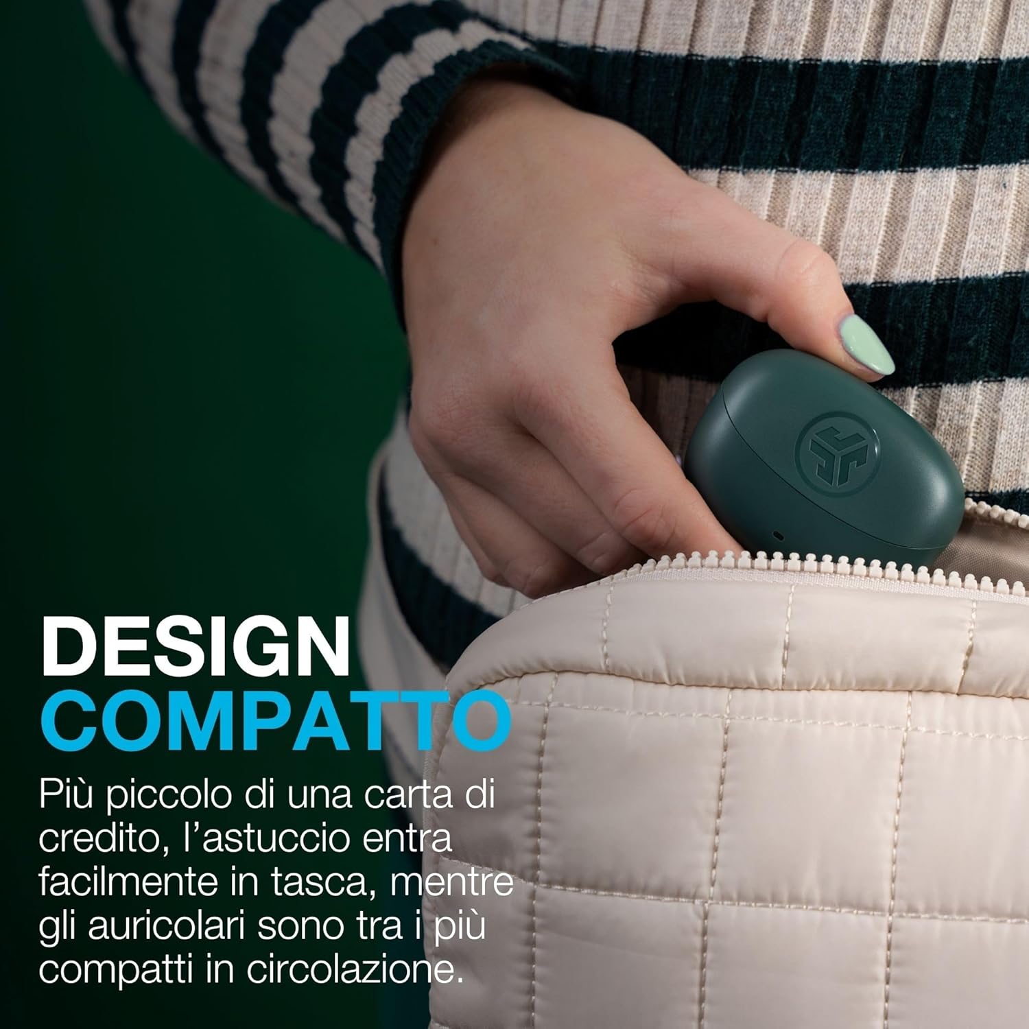 Thumbnail 6 de JLab Go Pods ANC — Auricolari Bluetooth con cancellazione attiva del rumore ibrida, IP55 e autonomia fino a 26 ore, Nero