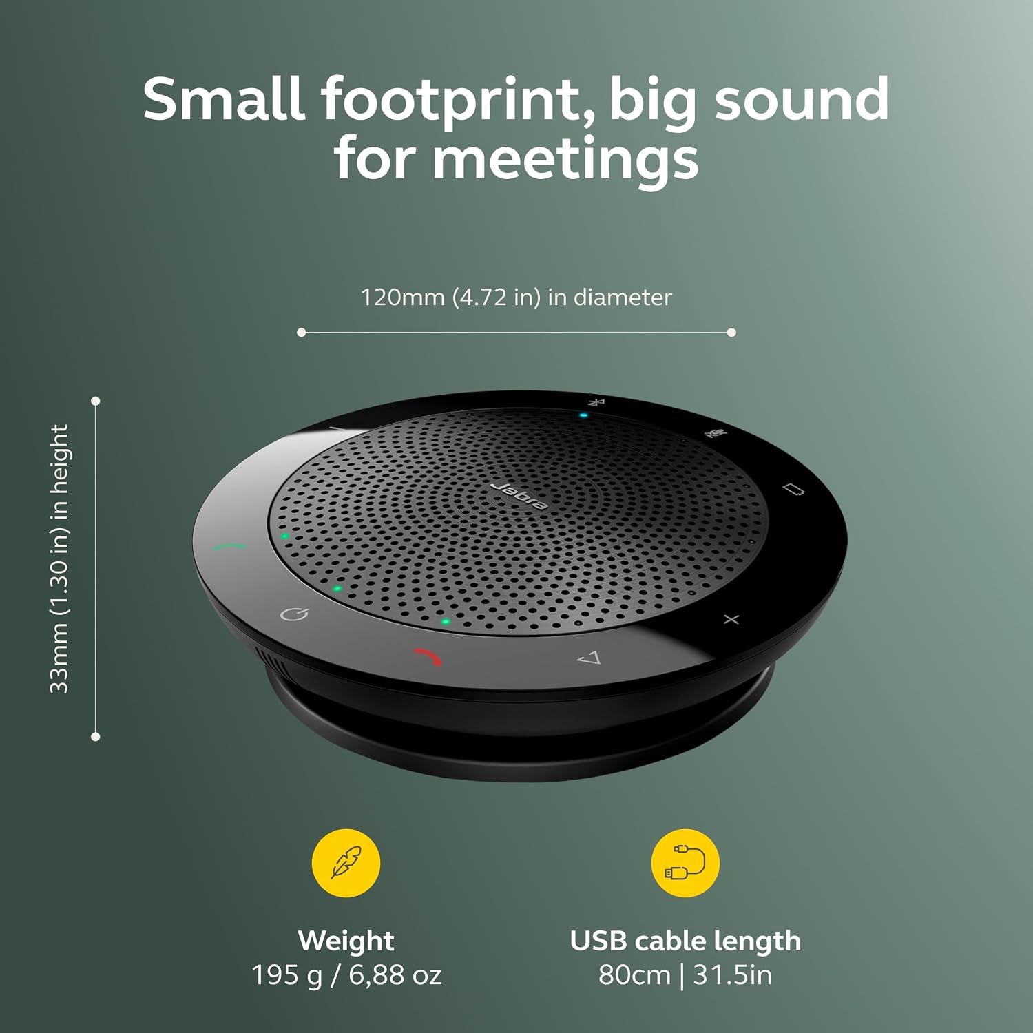Detalle 1 de Jabra Speak 510 Bluetooth speaker, Link 370