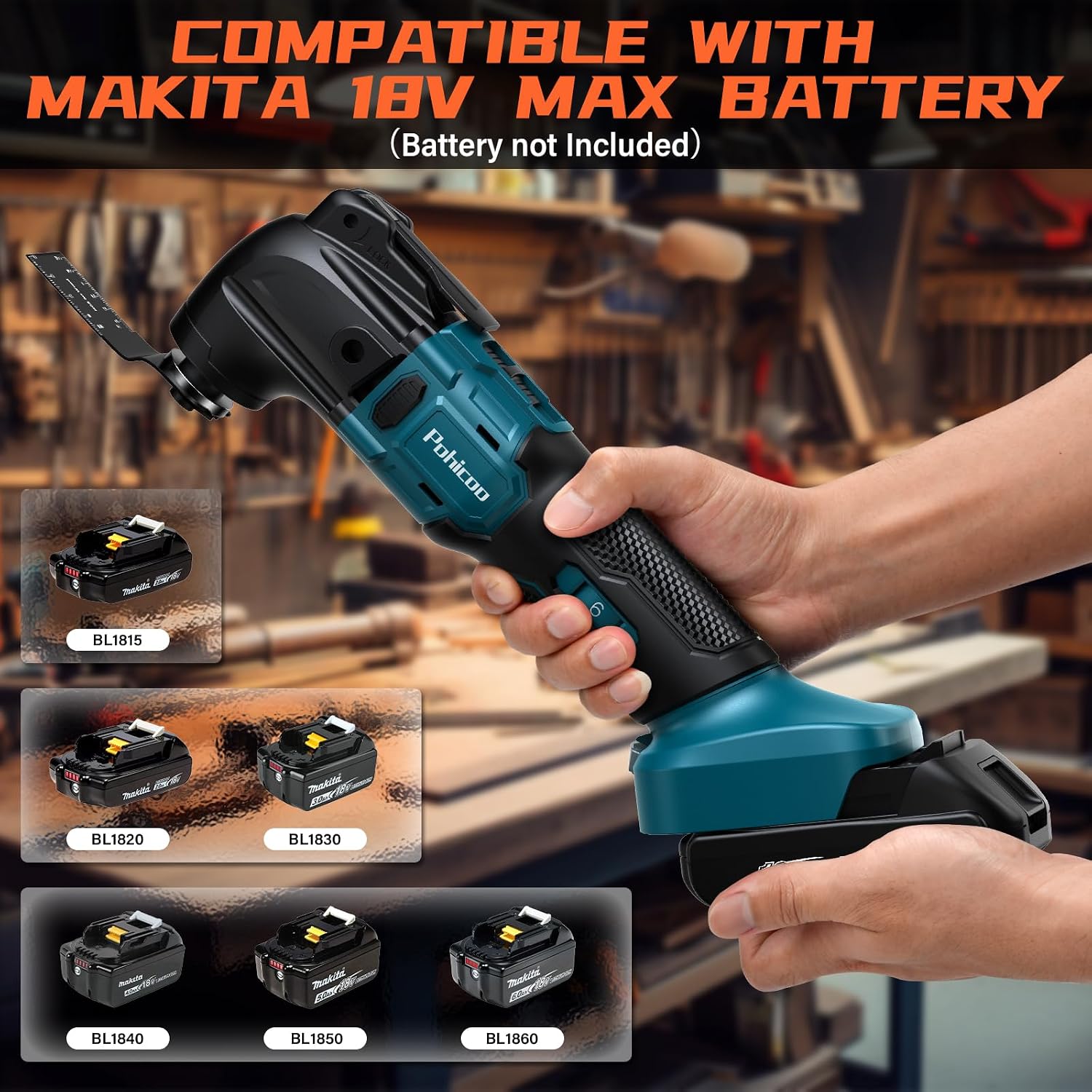 Thumbnail 6 de Oszillationswerkzeug Akku 18V Makita kompatibel