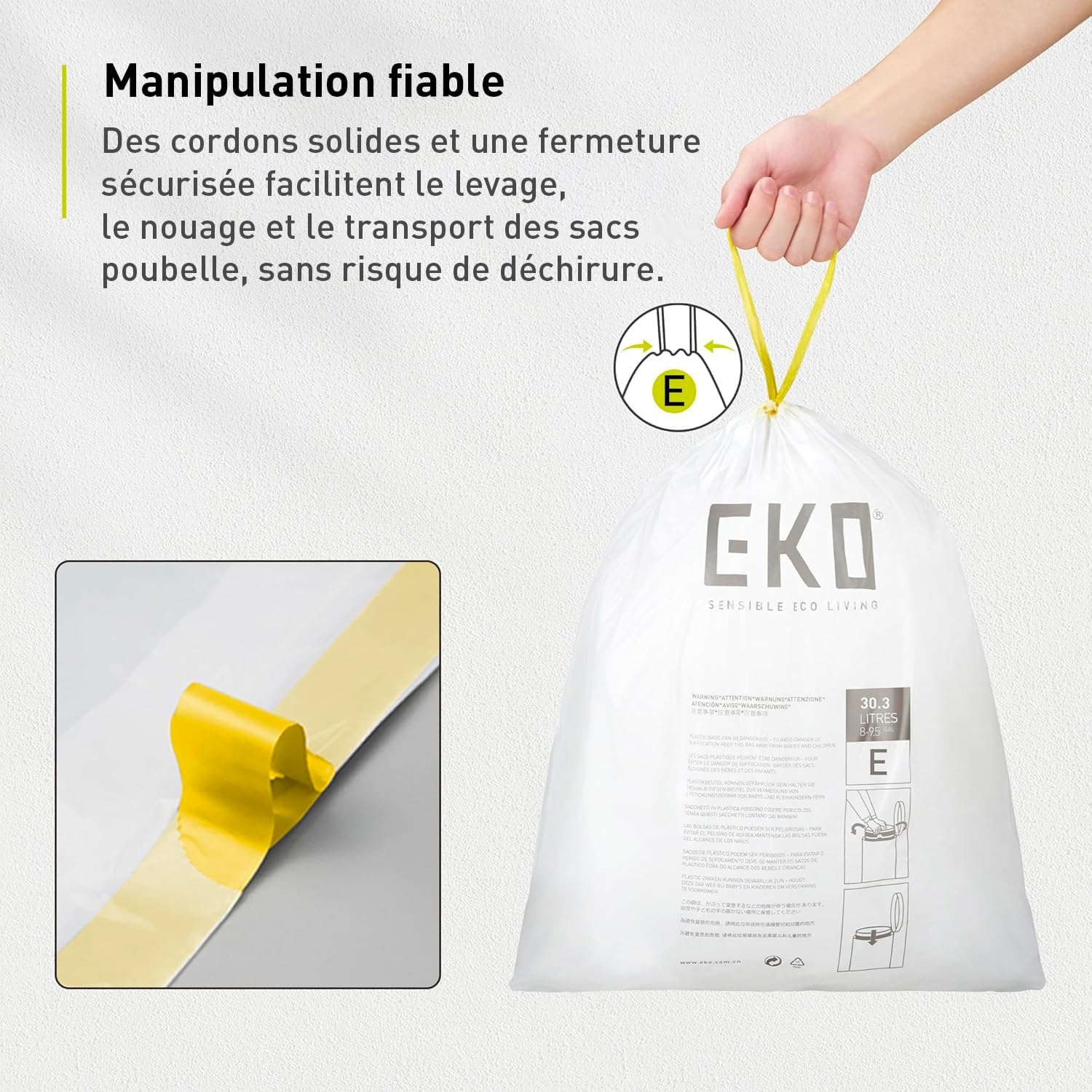 Detalle 2 de EKO Easy-Dispense 80 sacs poubelle đź—‘