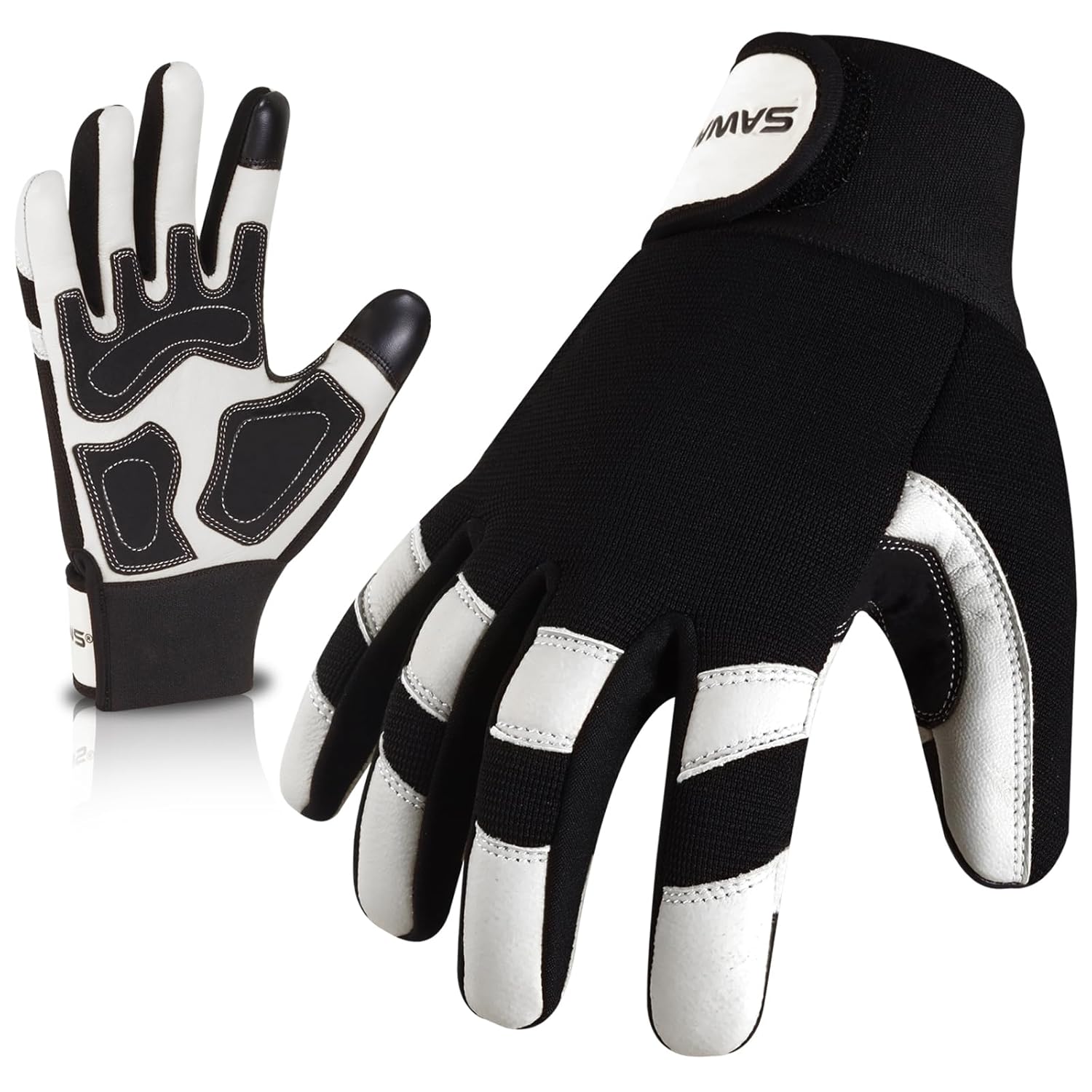 SAWANS Guantes de jardinería de cuero
