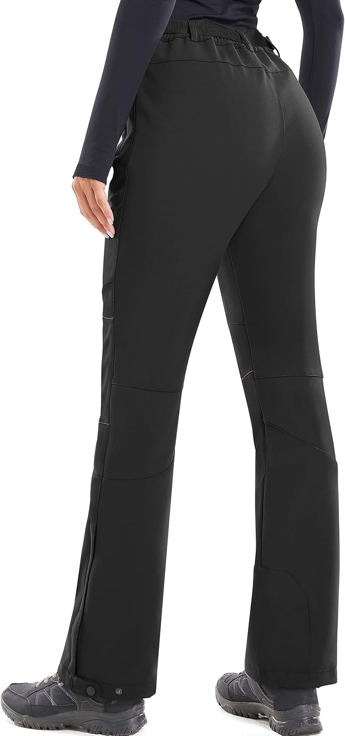 Detalle de Heathyoga Women's Ski Pants, Fleece-Lined