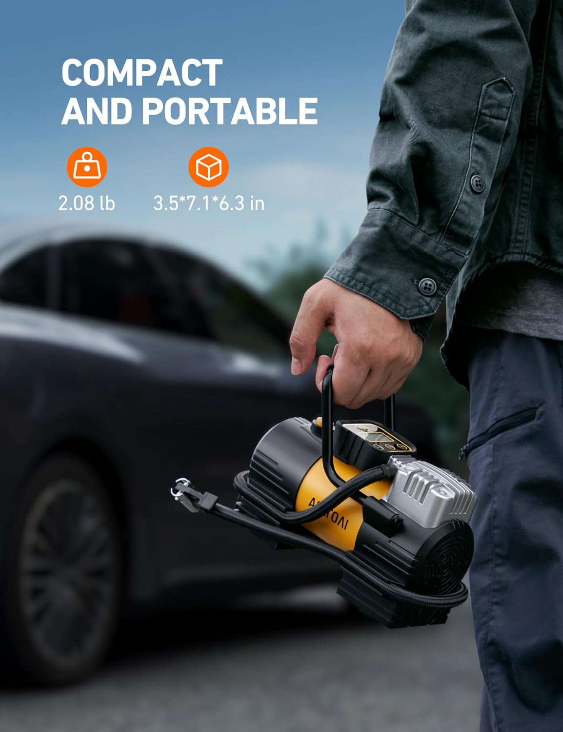 Thumbnail 4 de AstroAI Tire Inflator 150 PSI portable pump