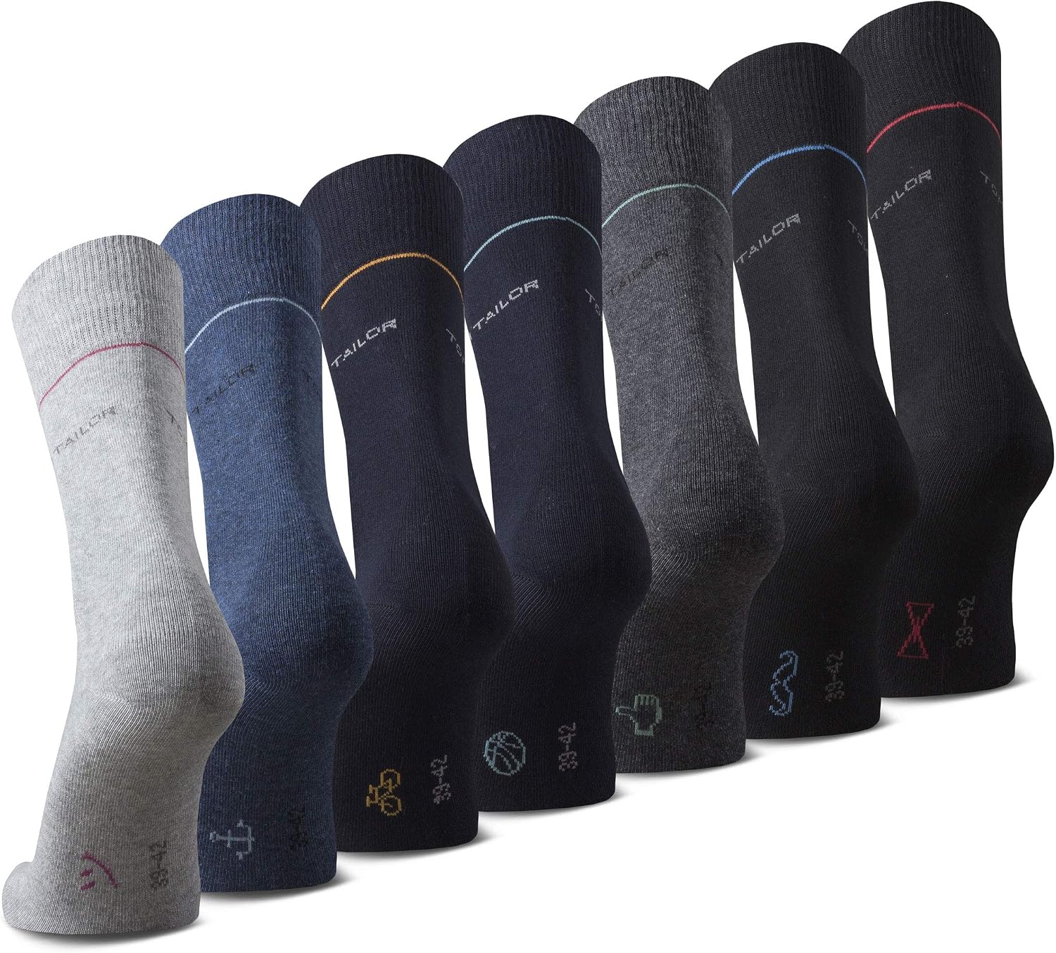 Detalle 2 de TOM TAILOR Socken 7er Pack Größe 39-42 👞