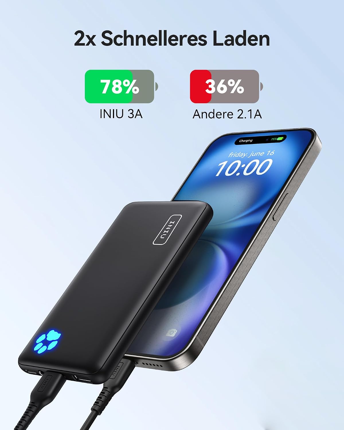 Thumbnail 3 de INIU Ultra Slim 10000mAh Powerbank