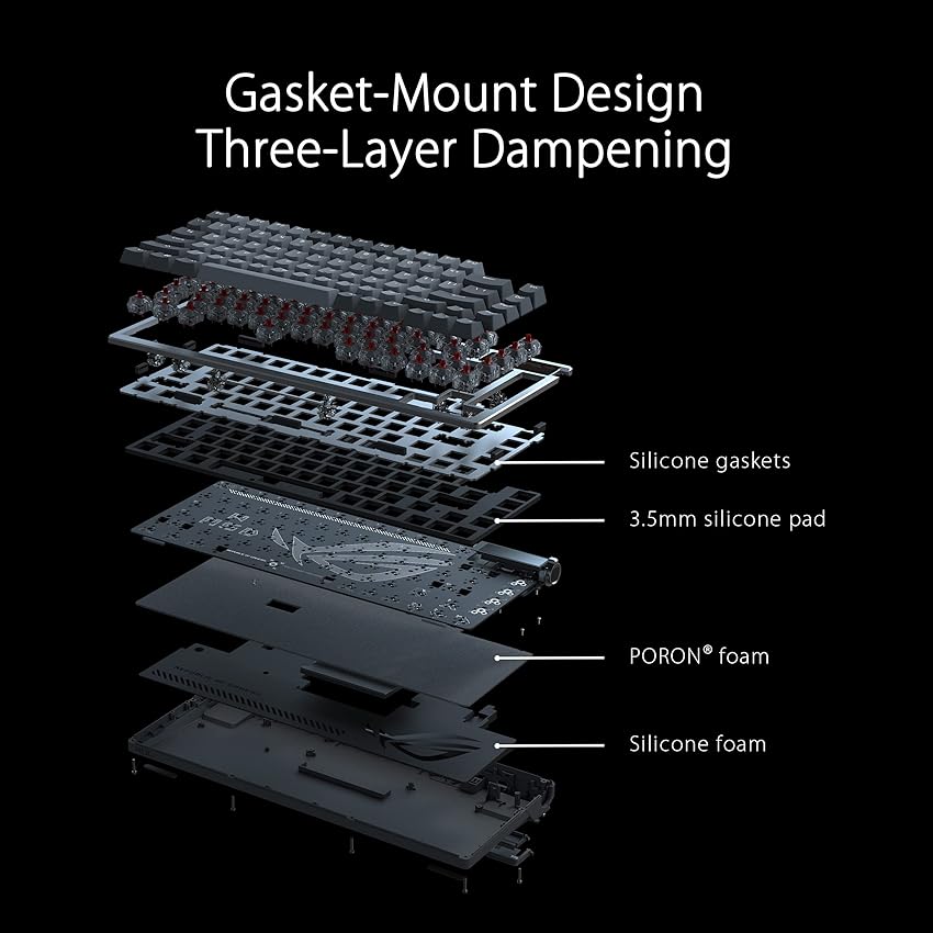 Thumbnail 3 de ASUS ROG Azoth Teclado mecánico gaming 75% con pantalla OLED