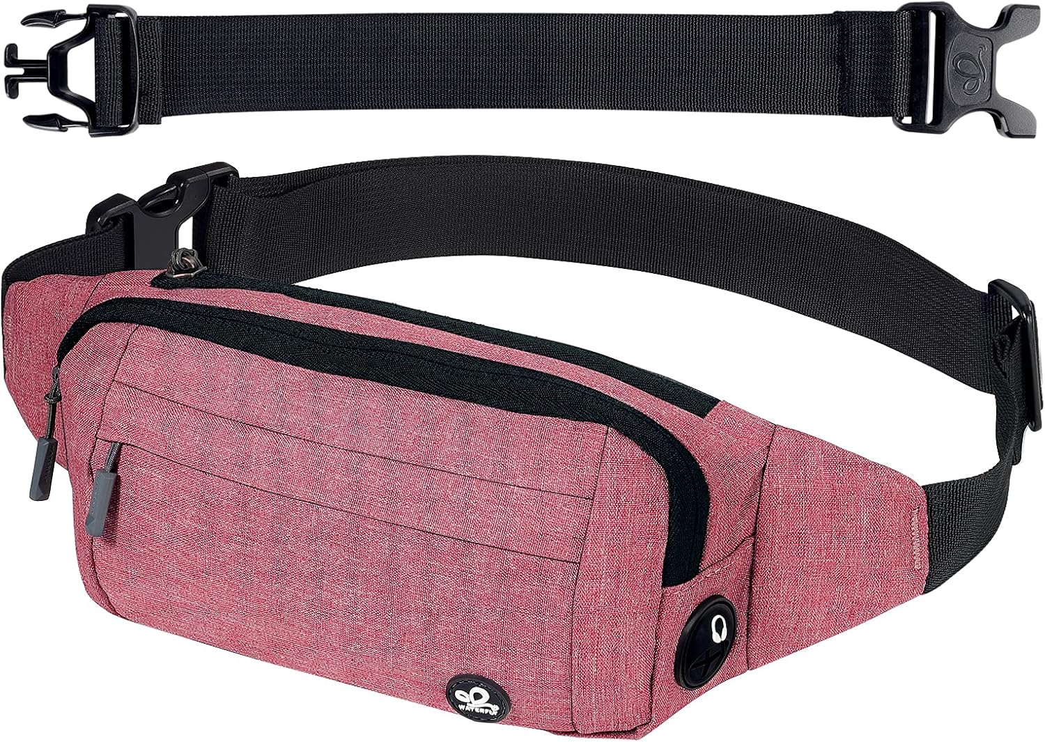 Detalle de Waterfly Bumbags Waist Fanny Pack for Women & Men – Adjustable Belt Bum Bag with Separate Zips