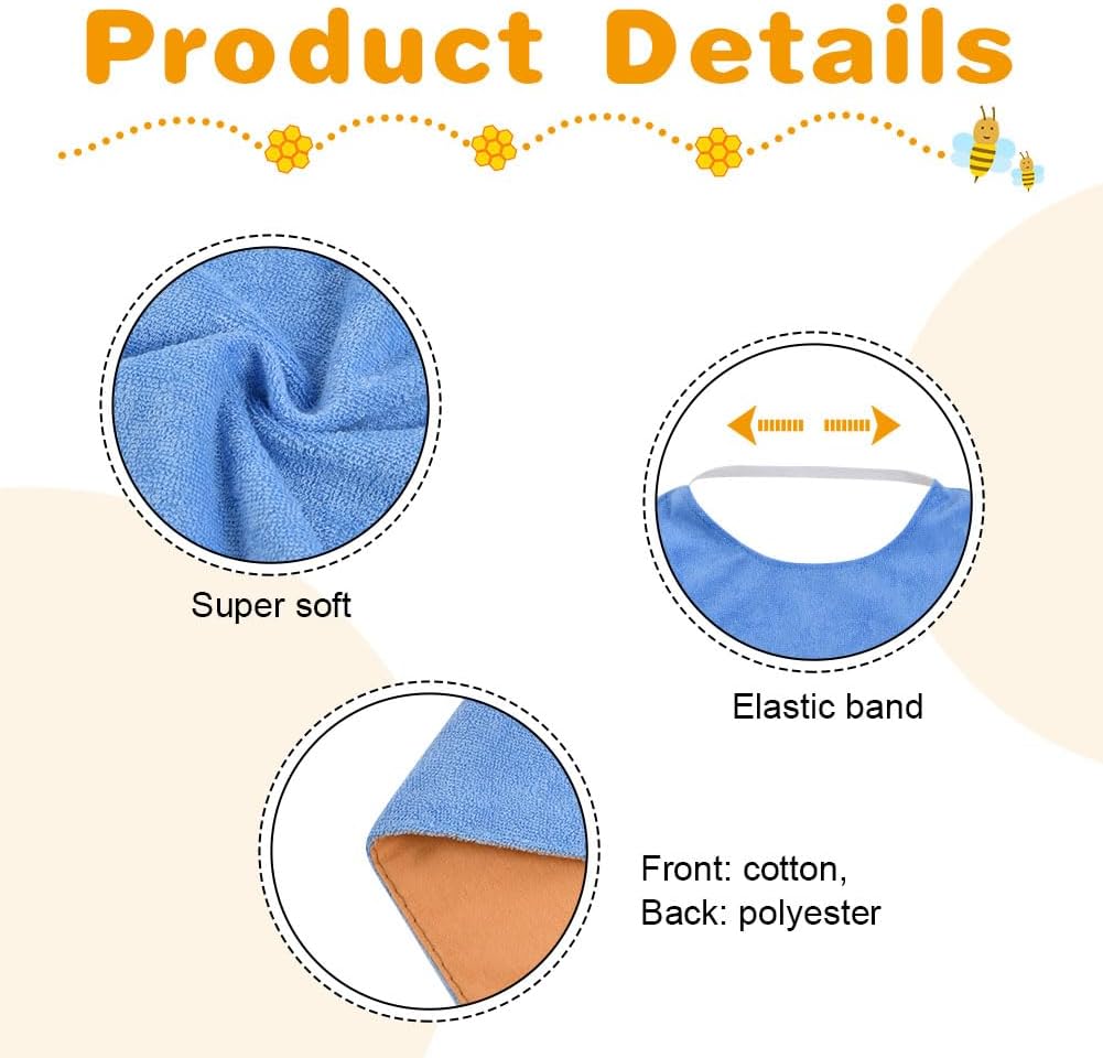 Detalle de Vicloon Baby Lätzchen Frottee 5er Pack wasserdicht