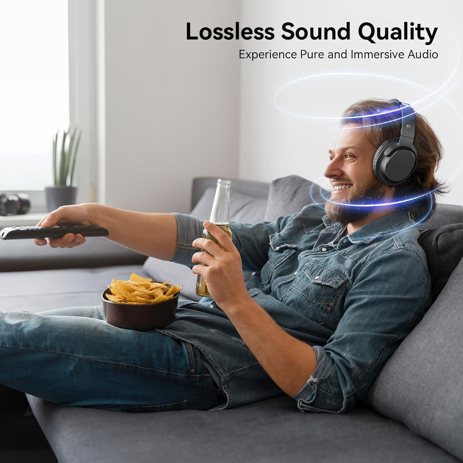 Thumbnail 1 de Dytole Wireless Headphones for TV 65-Hour Battery