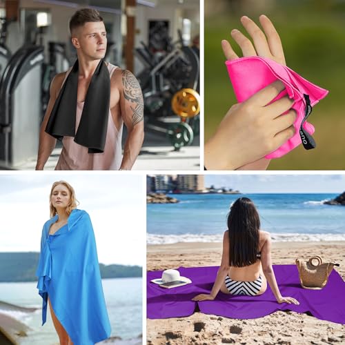 Thumbnail 6 de Flaveano Mikrofaser Handtuch Schnelltrocknend – Reisehandtuch 3er Set