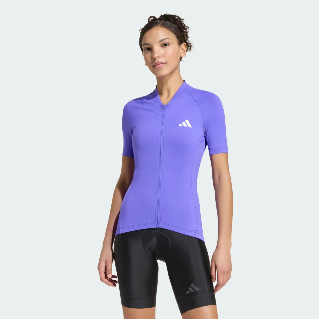 Detalle de Maillot de ciclismo Essentials de Adidas – color violeta
