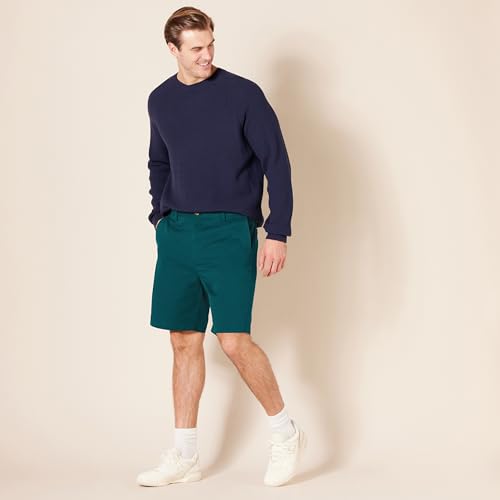 Thumbnail 6 de Amazon Essentials Pantalones Cortos Chinos de Corte Clásico para Hombre (Verde Oscuro, 29W, 23 cm de tiro)