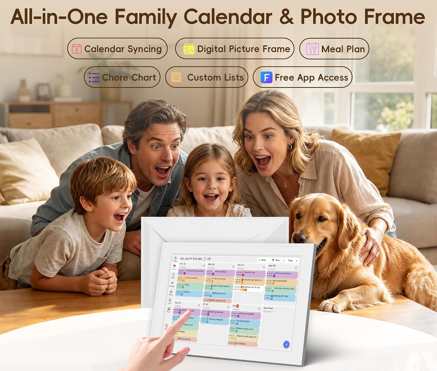 Detalle 1 de Digital Calendar 10.1-inch Smart Wall Planner