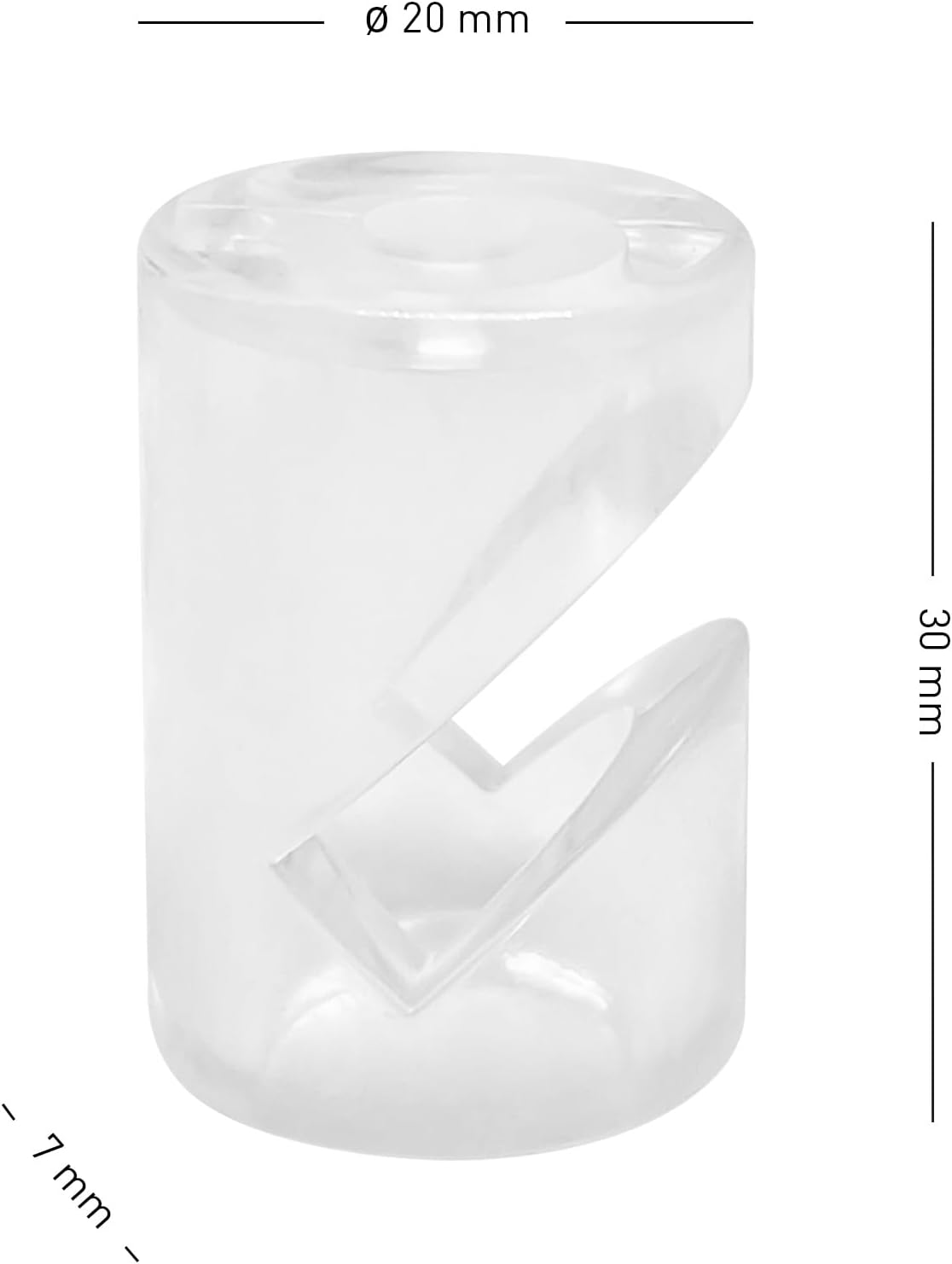 Detalle 2 de smartect Decentratore da Parete e Soffitto per Cavi (8 pezzi) in bianco