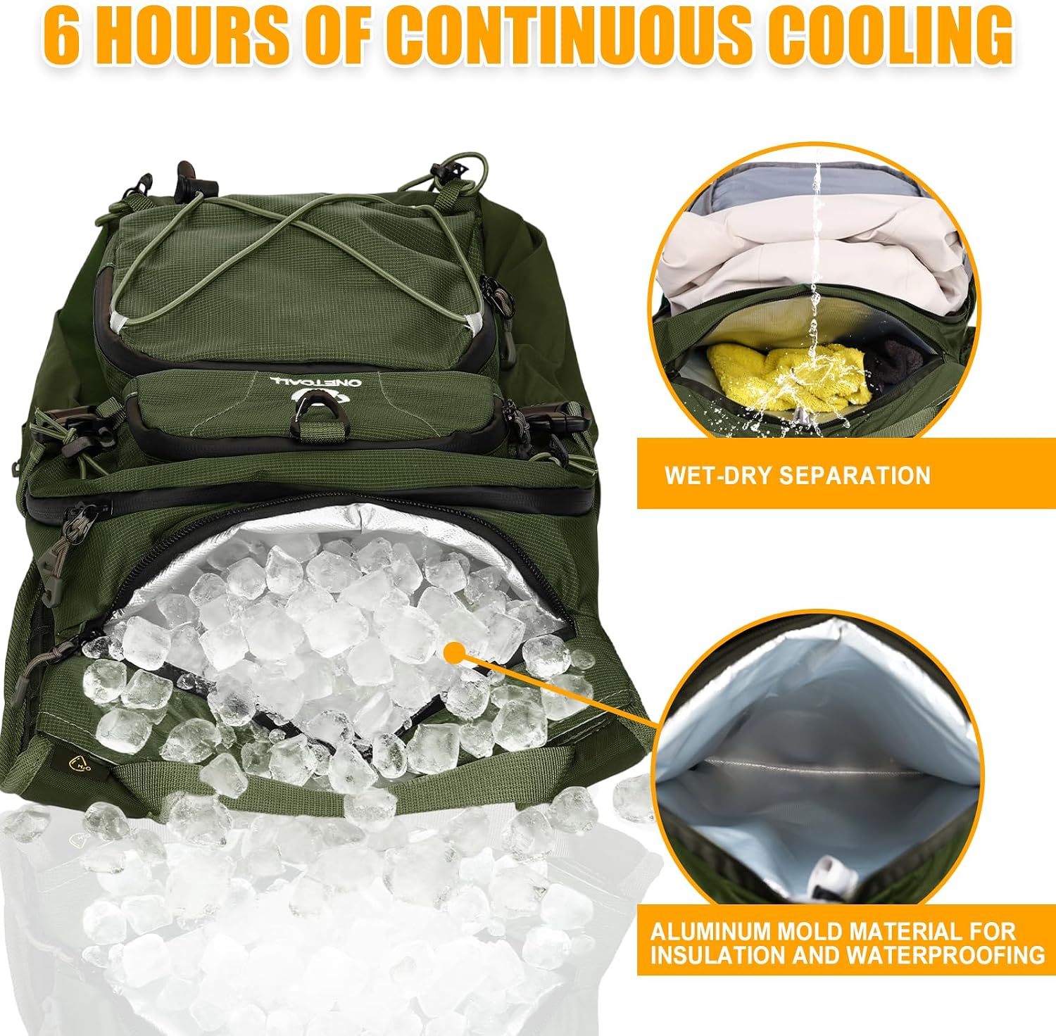Thumbnail 1 de ONETOALL Hydration Backpack with 2L Water Bladder and 22L Capacity