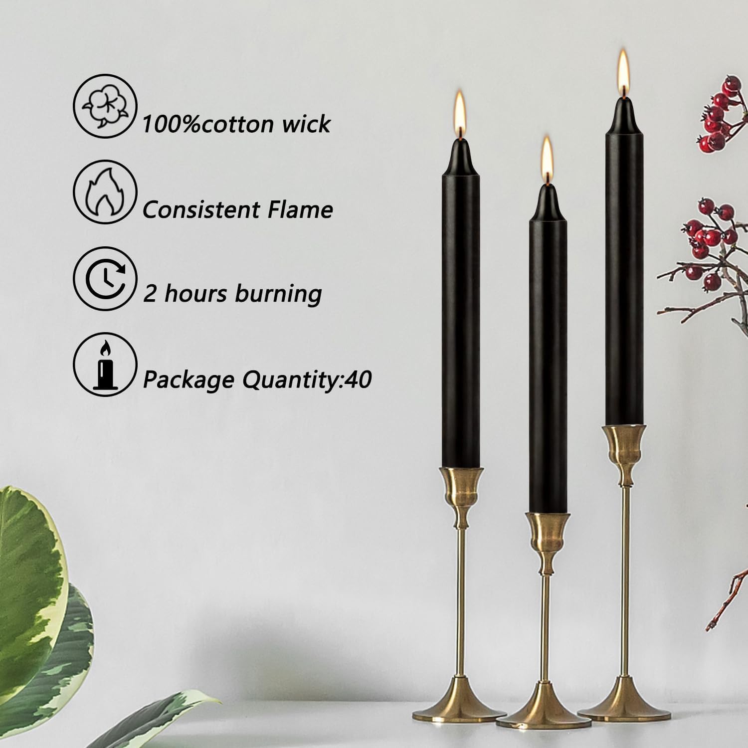 Detalle 2 de YOROXRG Chime Candles, 4-Inch