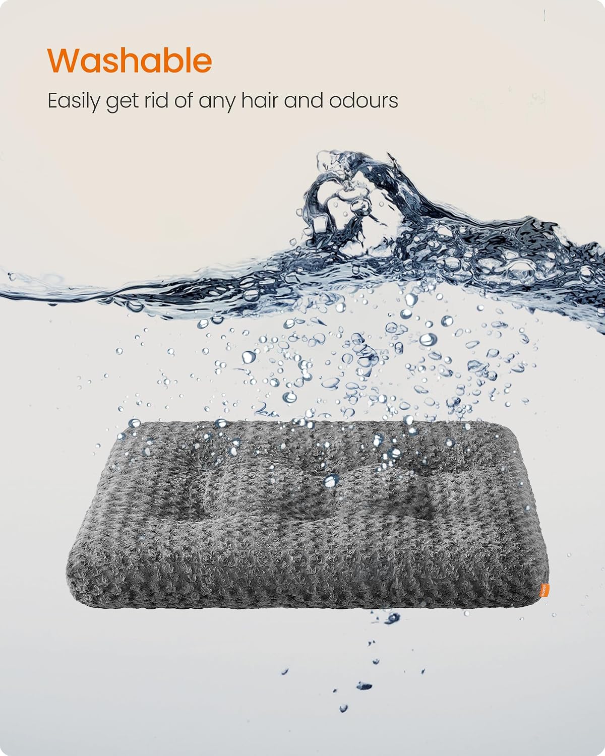 Thumbnail 6 de FEANDREA PGW293GN01 XL Dog Bed, 10 cm PP Padding, Washable Plush, Non-Slip Base