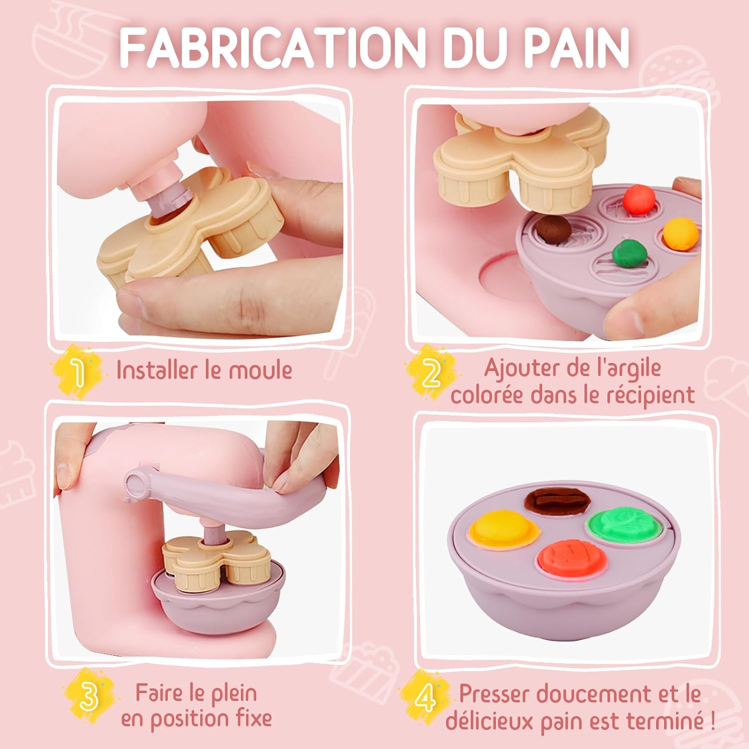 Thumbnail 6 de JONRRYIN Pâte à modeler 65 pièces