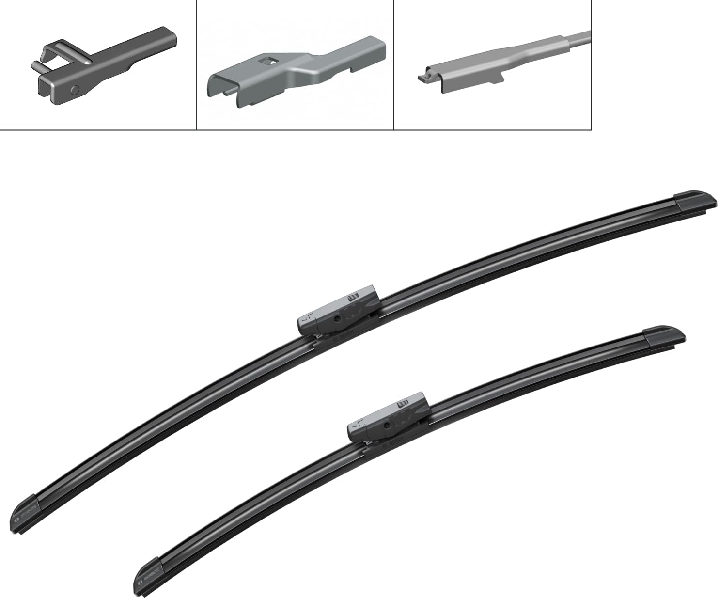 Thumbnail 1 de BOSCH Balai d'essuie-glace Aerotwin Multi-Clip AM462S (600 mm + 475 mm) – Compatible avec BMW, Audi et plus