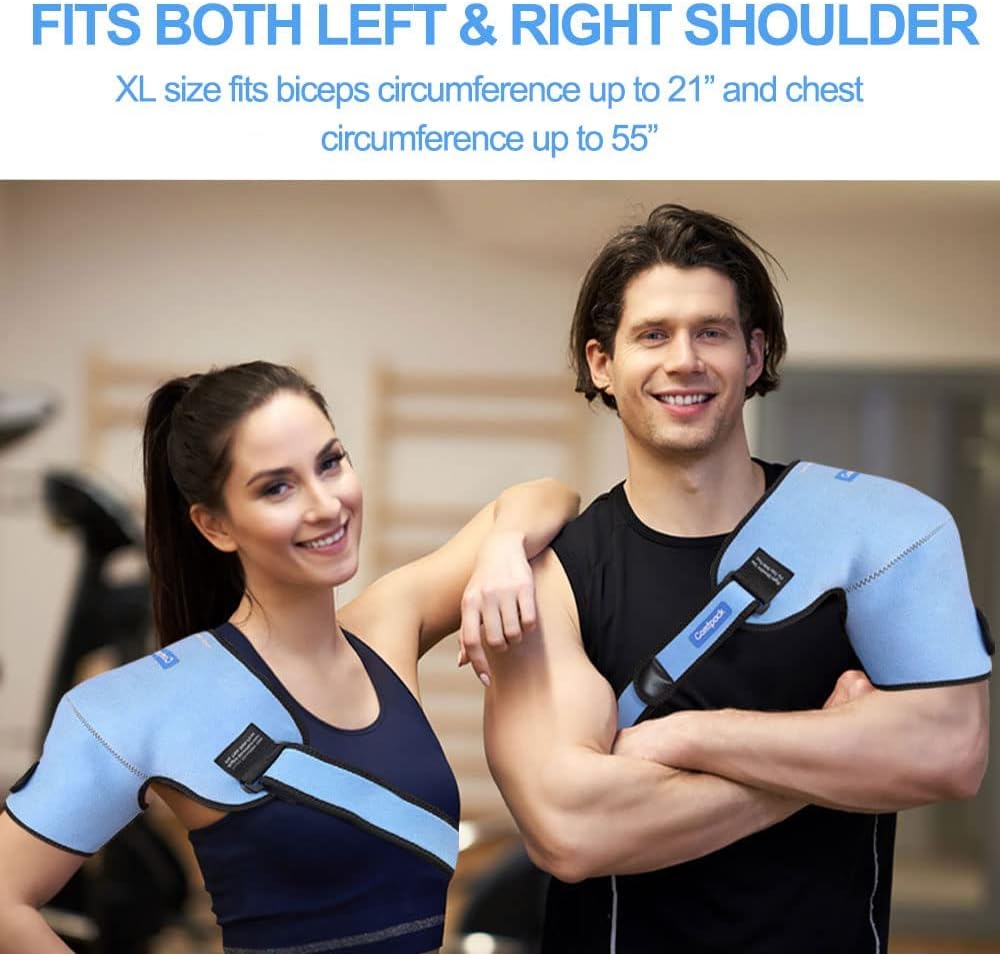 Detalle 1 de Comfpack 3D XL Shoulder Ice Pack, Adjustable Hot and Cold Therapy Wrap