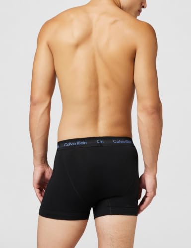 Detalle de Calvin Klein Men’s 3-Pack Trunks, Cotton-Stretch, Grey, Size M
