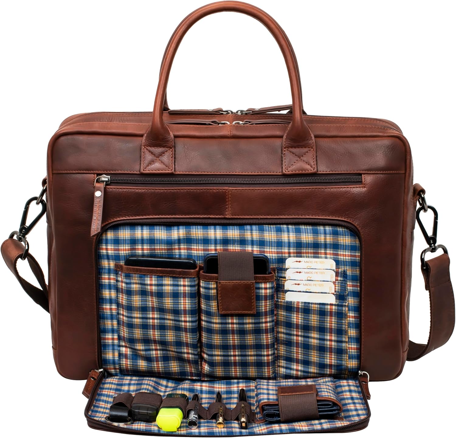 Detalle 2 de Marc Peter Hamilton Businesstasche 15,6 Zoll Leder