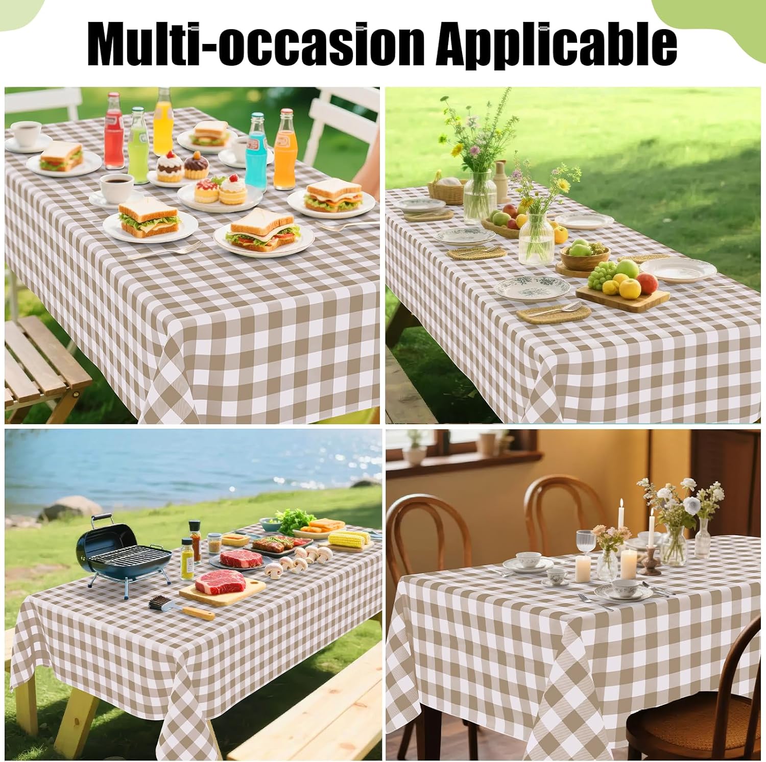 Thumbnail 5 de Smiry Rectangle Table Cloth 60"x84" 🍽