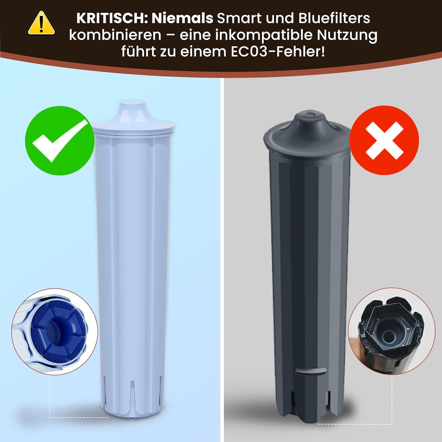 Thumbnail 3 de GOLDEN ICEPURE CMF001 waterfilters voor Jura Blue, set van 4
