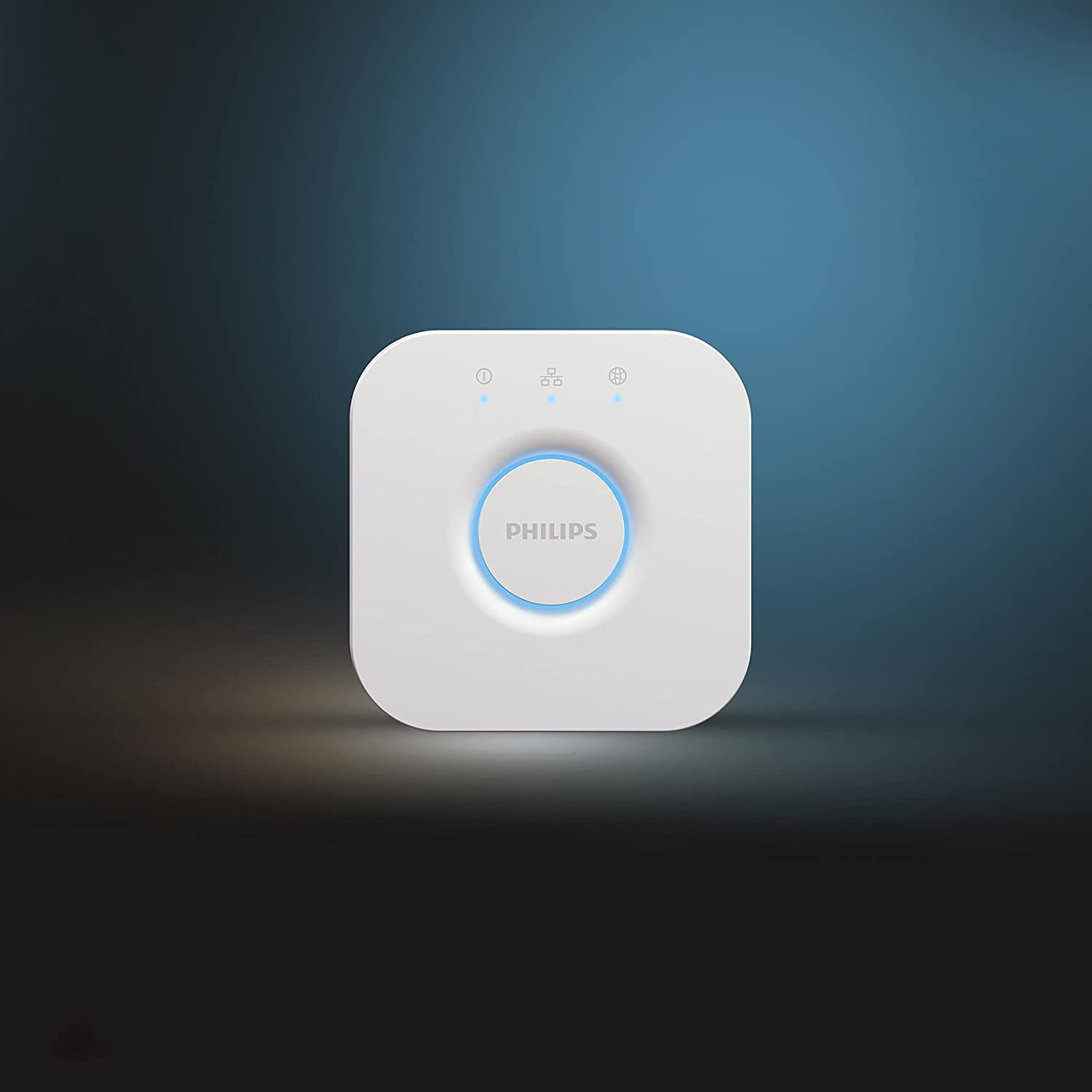 Detalle de Philips Hue Bridge (standard) para controlar tu sistema de iluminación inteligente Hue
