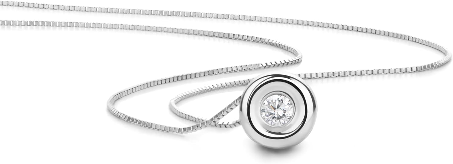 Detalle de OROVI collana donna Oro 18Kt con diamante 0,05 ct