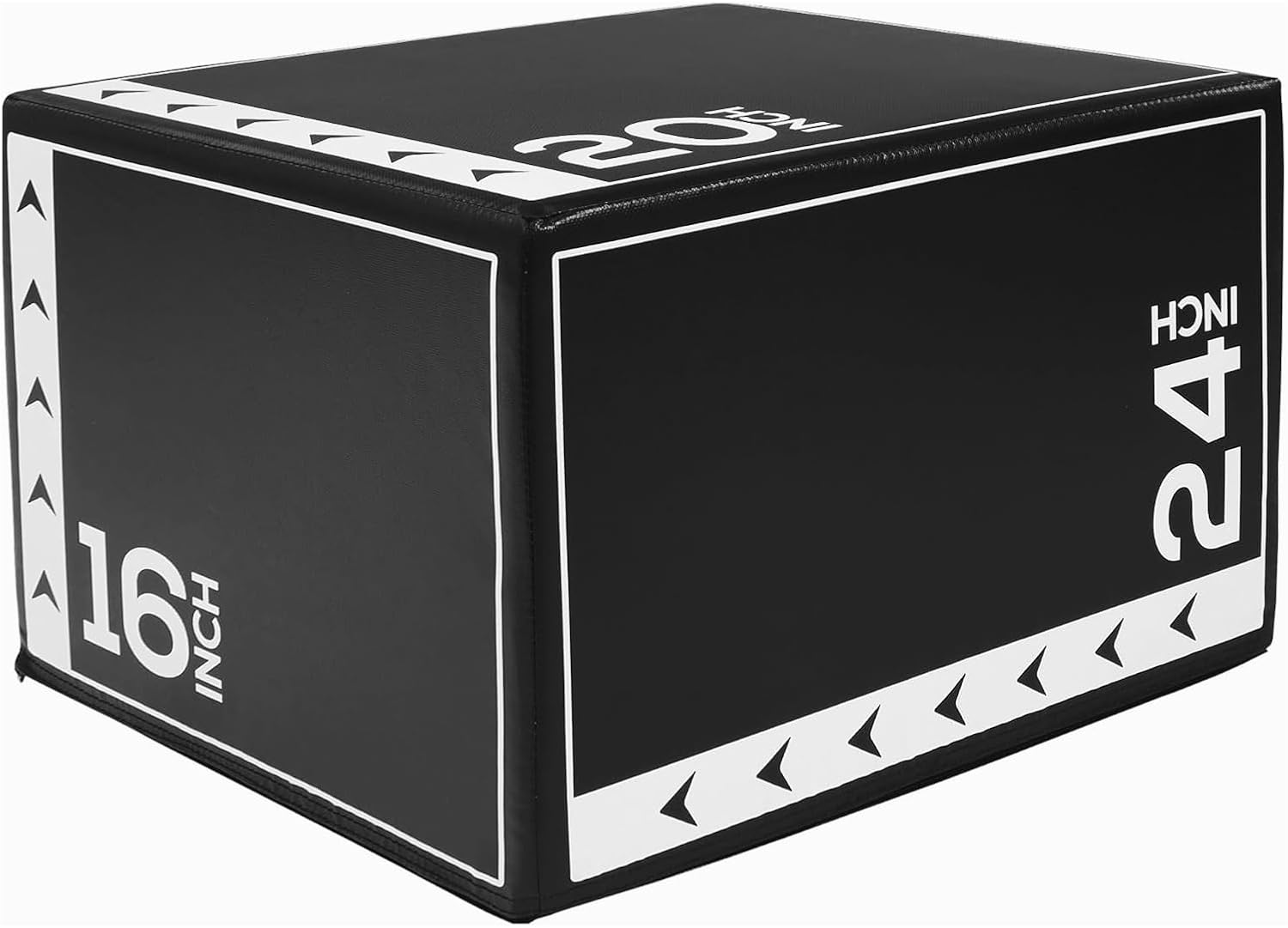 Detalle de BalanceFrom BFJB-2L-BW 3-in-1 Foam Plyometric Jump Box, 16/20/24-Inch Heights