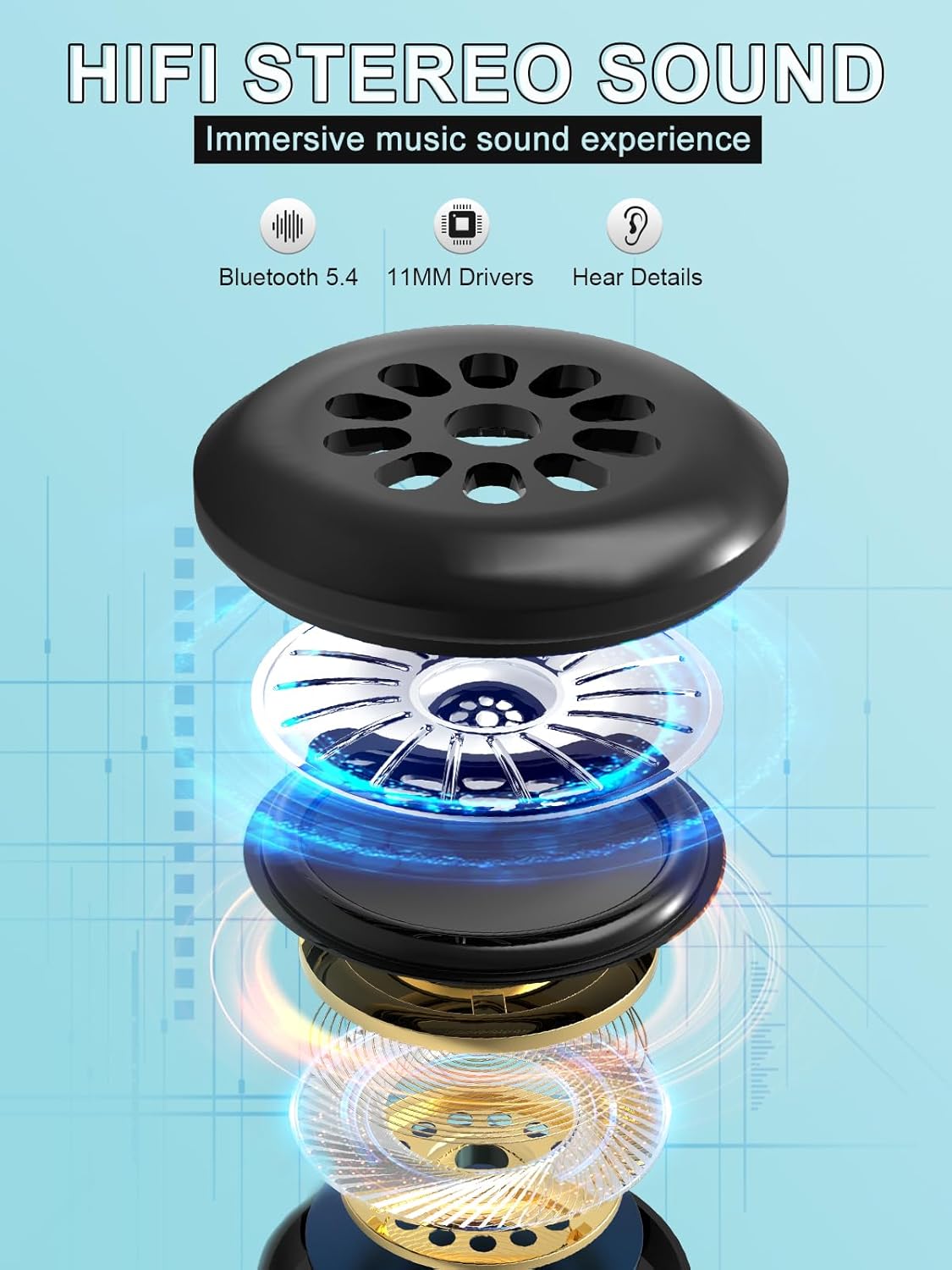 Thumbnail 4 de LC-dolida Sleep Headphones Bluetooth 3D Sleep Mask