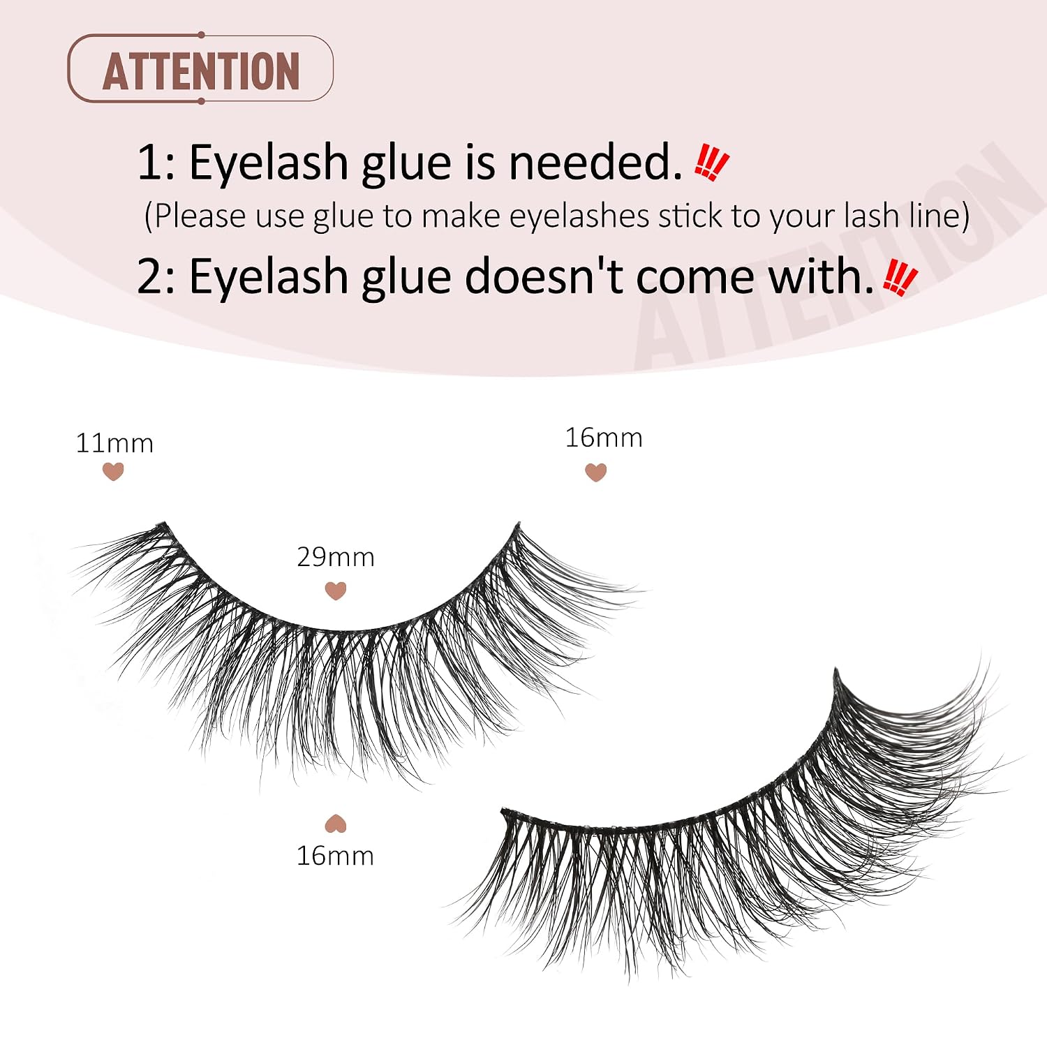 Thumbnail 1 de Onlyall Natürliche Wimpern Wispy Strip Lashes DK-06 – Natürliches Aussehen, 7 Paar