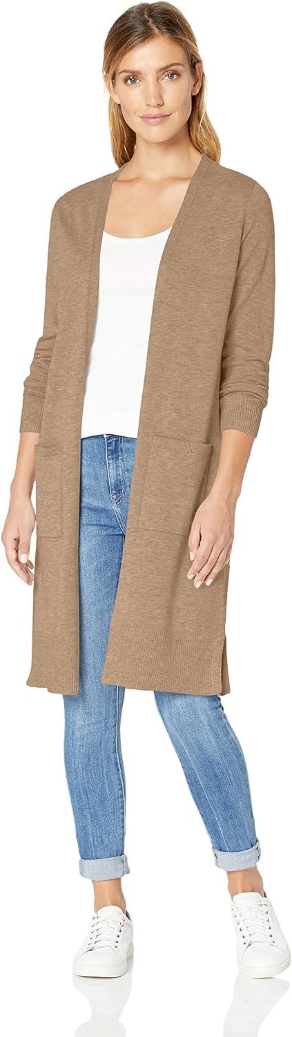 Detalle de Amazon Essentials Lightweight Longline Cardigan