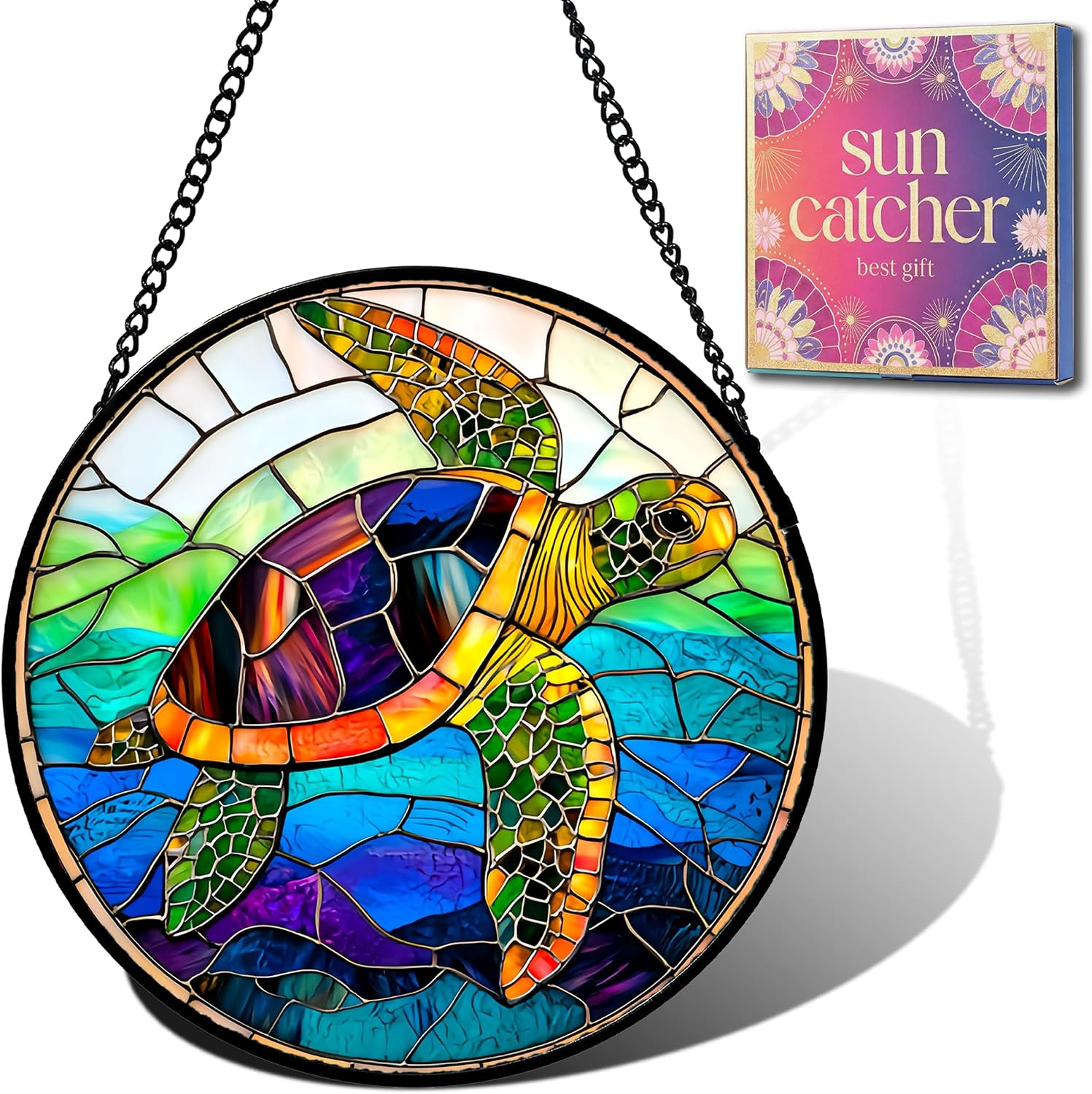 Detalle de Sea Turtle Acrylic Suncatcher 7.8-inch