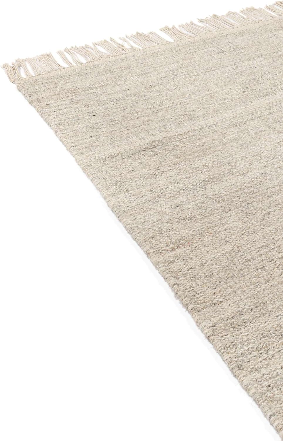 Detalle de RugVista Melange loper 80 x 300 cm, beige, handgeweven en omkeerbaar