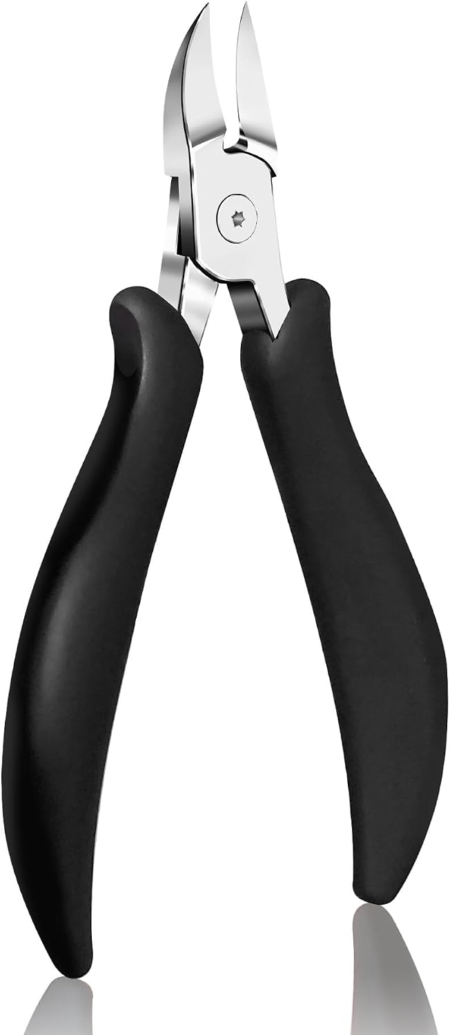 Imagen de EBEWANLI Toenail Clippers for Thick Nails and Ingrown Nails – Heavy Duty Stainless Steel Cluver with Non-Slip Grip en OfertitasTOP
