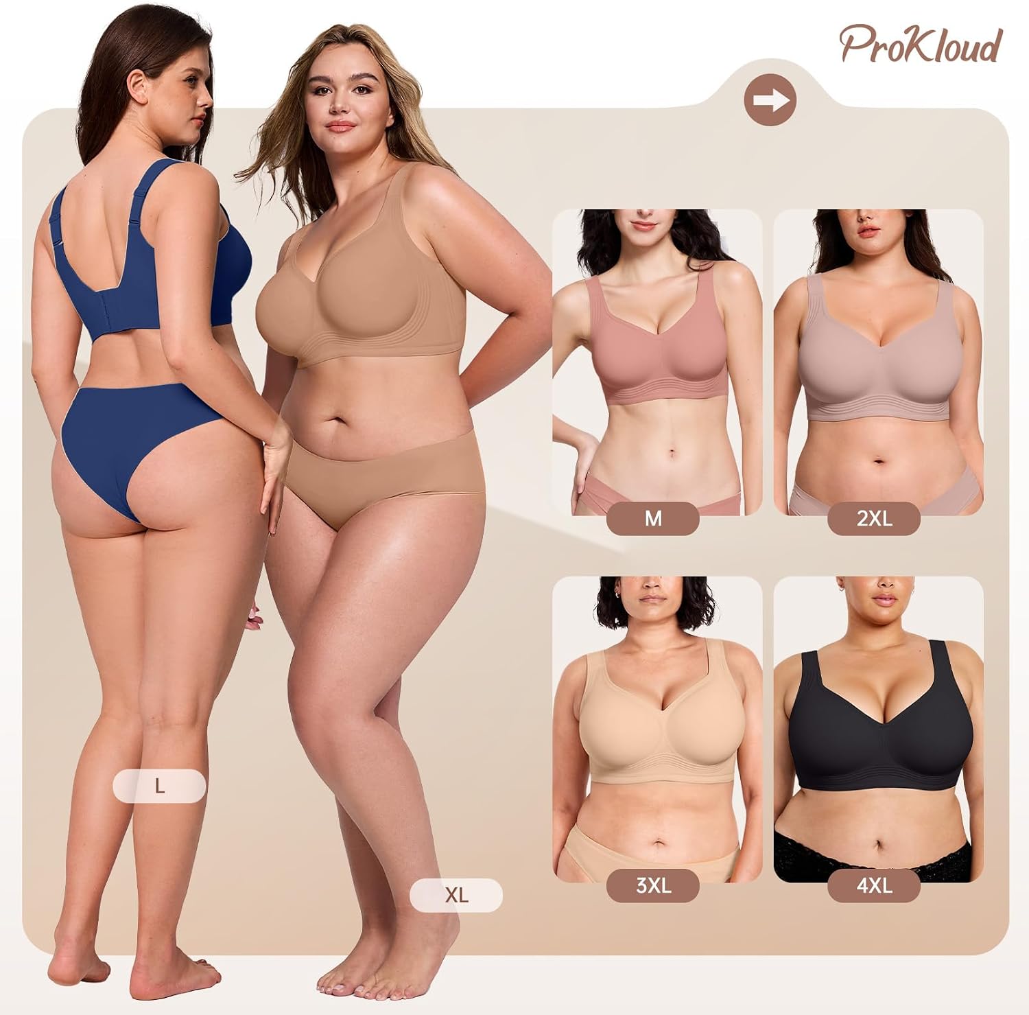 Thumbnail 5 de ProKloud Wireless Bra, Nylon Blend
