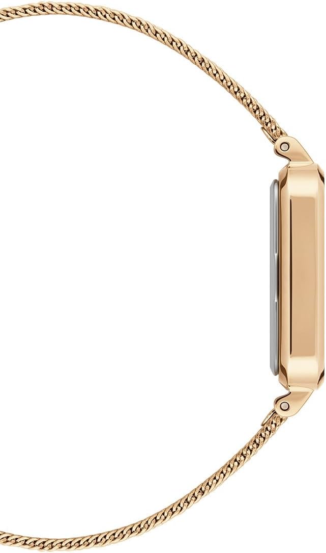 Detalle 2 de Daniel Wellington Orologio Quadro Pressed Evergold da Donna 20x26mm – Acciaio Inox 316L e DLC Gold