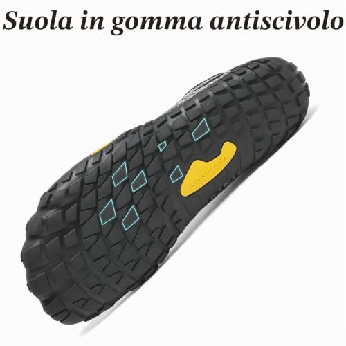 Detalle de SAGUARO Scarpe Barefoot Minimaliste Uomo Donna Multisport 43 EU - Onice Nero