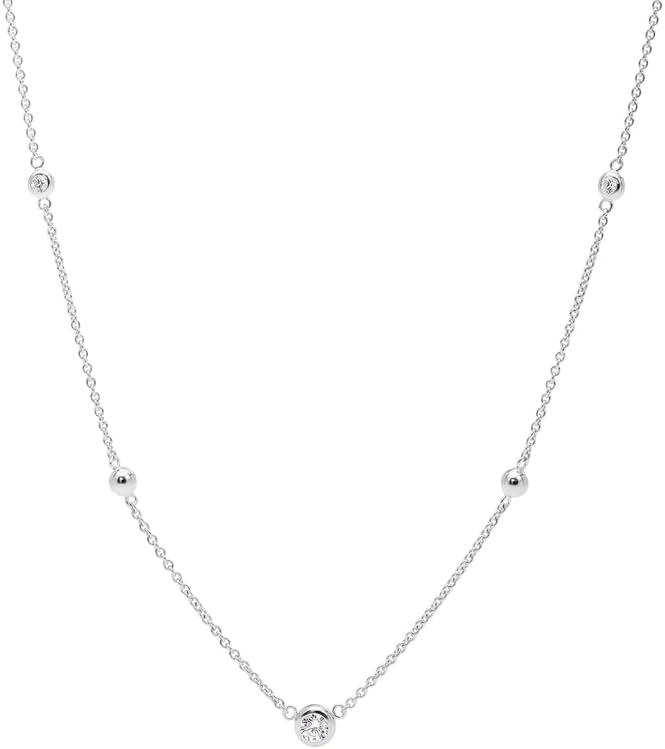 Thumbnail 5 de Fossil Collana Da Donna in Argento Sterling con CZ e tonalità Two-Tone