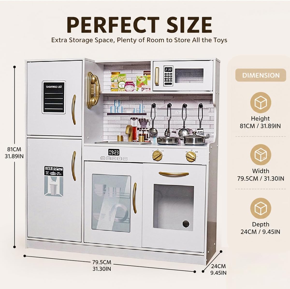 Thumbnail 2 de Wooden Pretend Play Kitchen Set
