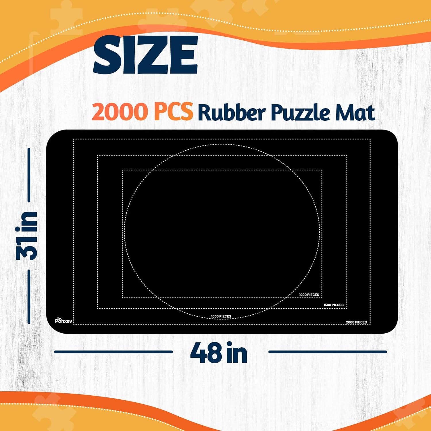 Thumbnail 4 de Pohxev Jigsaw Puzzle Mat Roll Up 48"