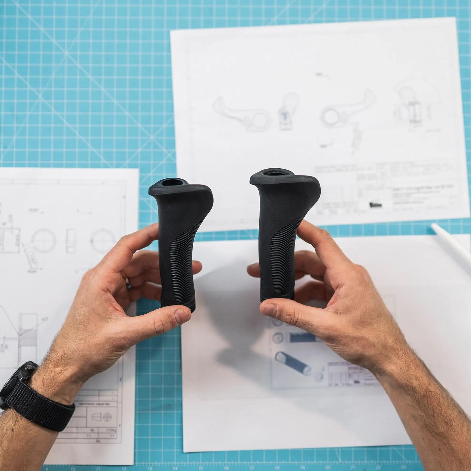 Detalle de SQlab Poignées de vélo 721 2.0 – Poignée Ergonomique noir, Taille S à L pour vélo de ville