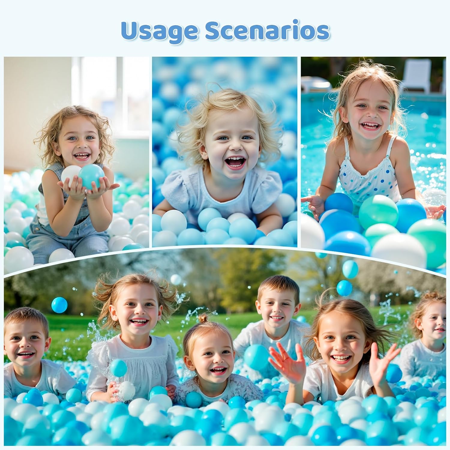 Thumbnail 6 de MoonxHome Ball Pit Balls for Toddlers (BPA Free) — 2.15-Inch Crush-Proof Plastic Balls