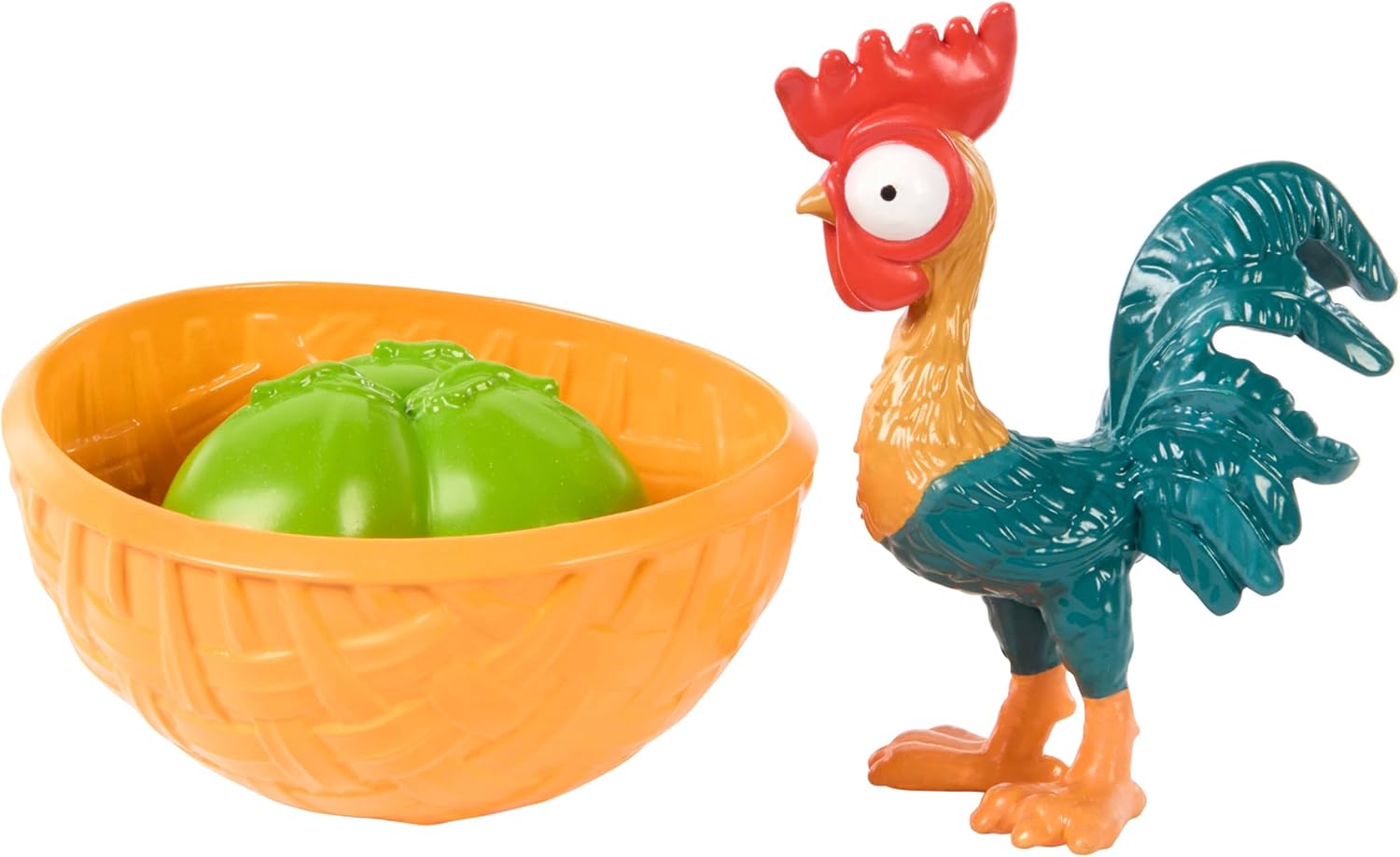 Detalle de Mattel Disney Vaiana 2 Schwesternset – Vaiana & Simea mit Heihei, Korb & Kokosnüssen