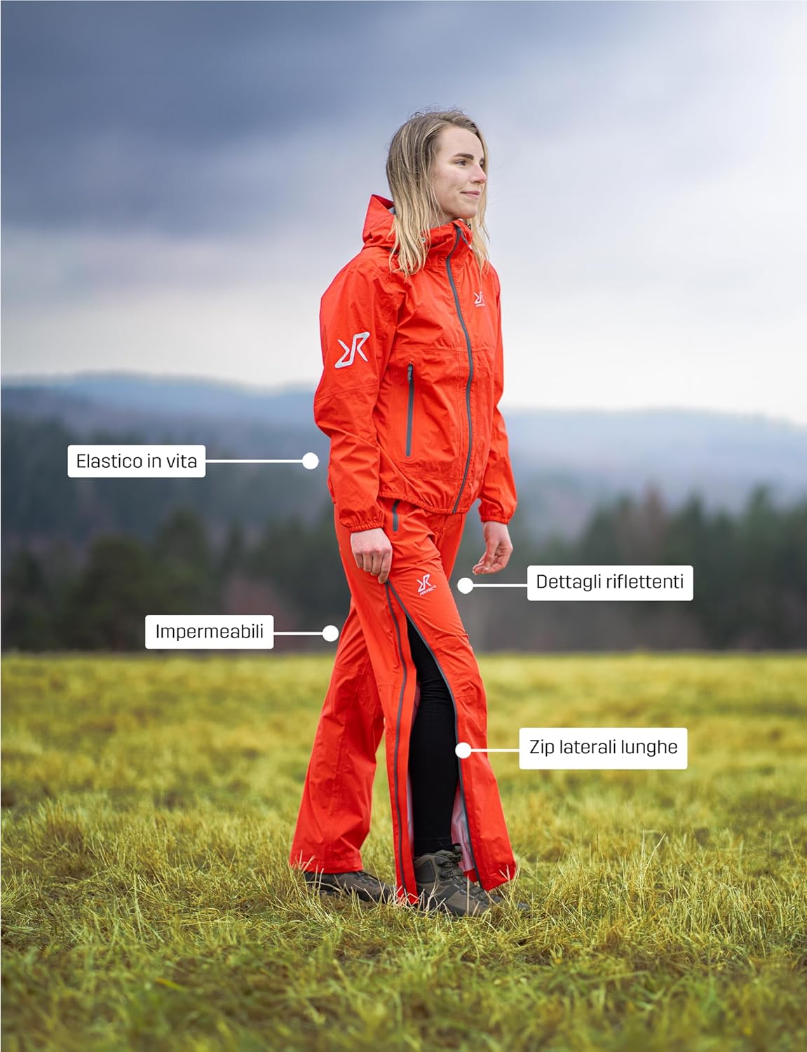 Thumbnail 5 de RevolutionRace Arcade 3L Lightweight Pants da donna: pantaloni impermeabili leggeri e ripiegabili