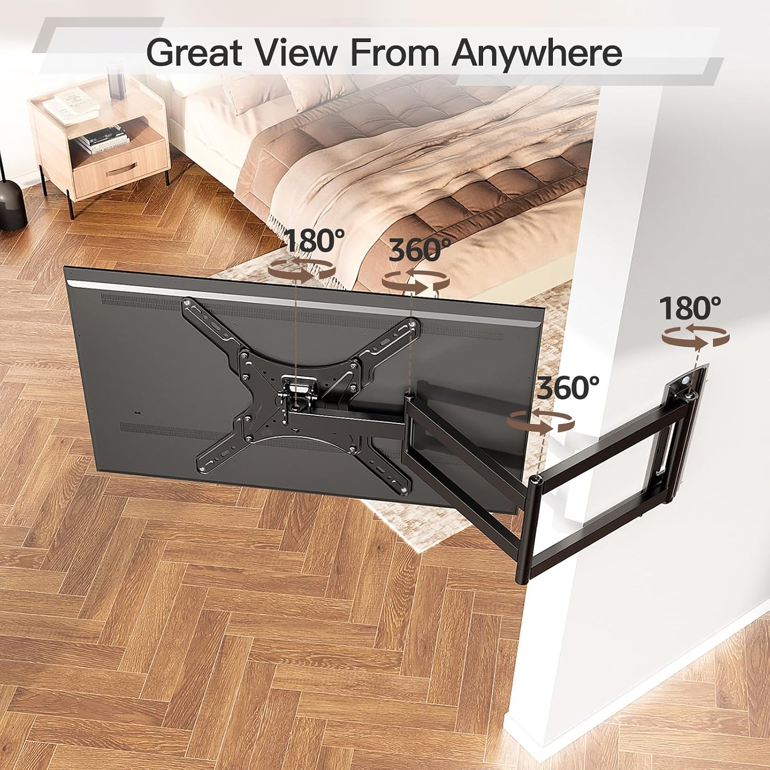 Detalle de ELIVED EV3018 950mm Long Arm TV Wall Bracket