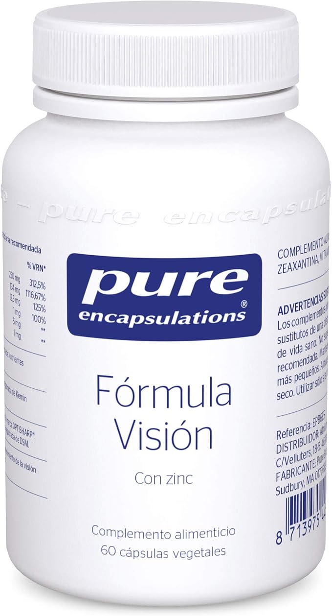 Detalle de PURE ENCAPSULATIONS Vision | Salud Ocular 🦅 60 Cápsulas Vegetales